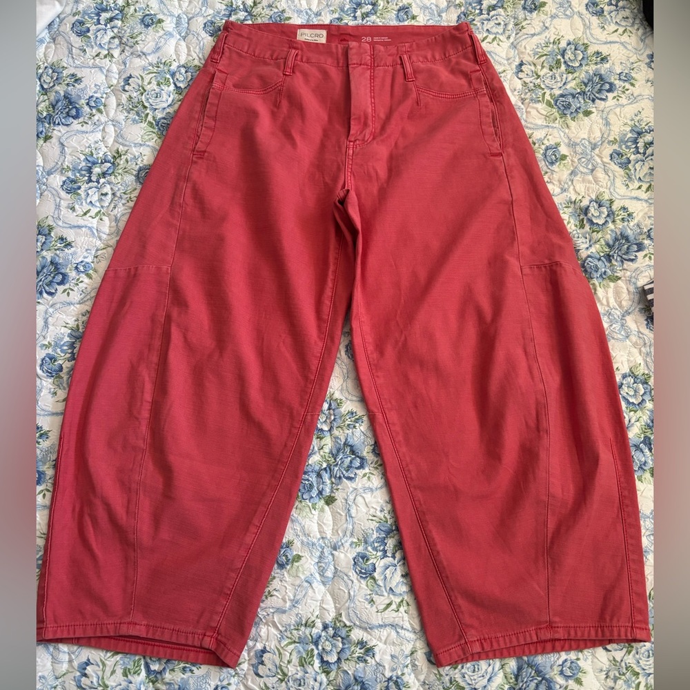 Pilcro Vibrant Coral Trousers